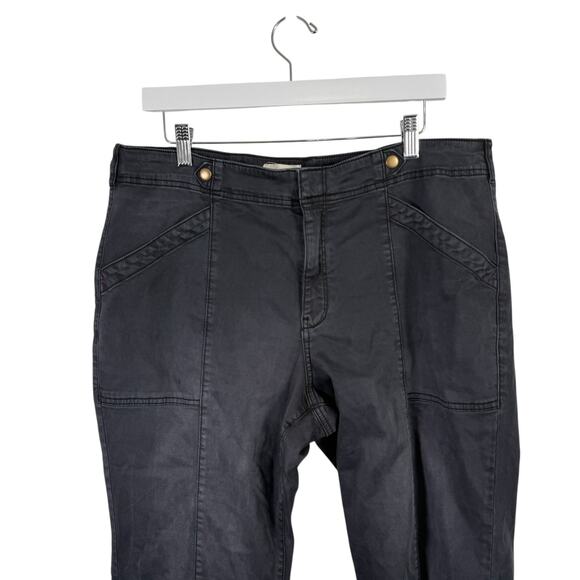 Pilcro Anthropologie Demilune Bootcut Utility Flare Pants Boho Womens 32 - Picture 2 of 7